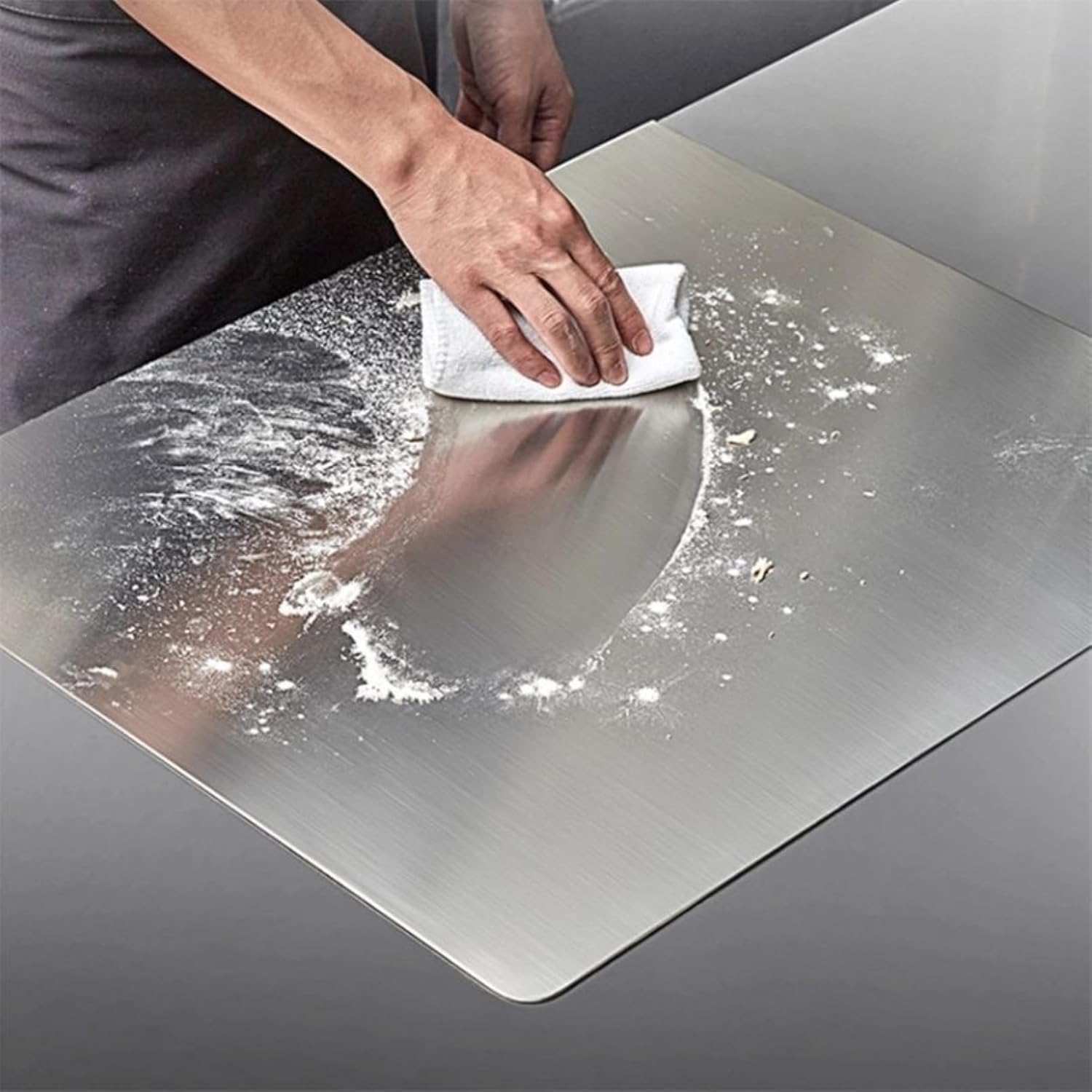 Stainless Steel Cutting Board 40×48 cm – Durable, Hygienic & Easy Clean