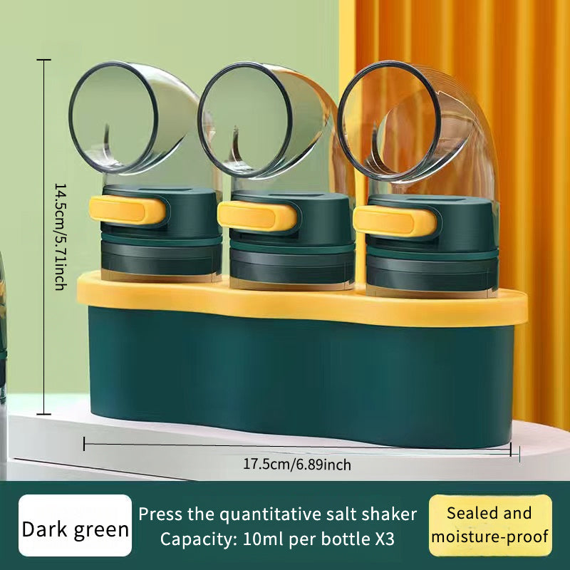3-Piece Spice Shaker Set – Salt & Pepper Dispenser