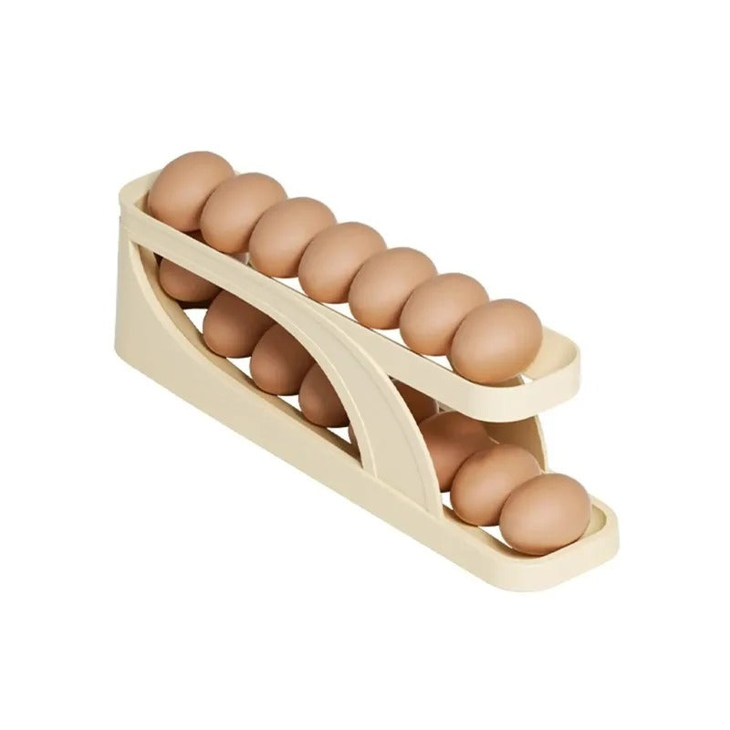 Smart Egg Storage Organizer Tray - Space Saving Kitchen Essential
