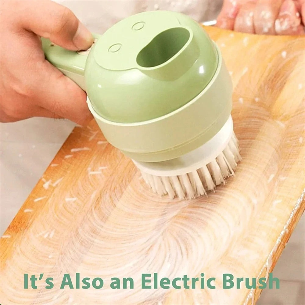 4-in-1 Rechargeable Handy Vegetable Slicer – With Box Packing